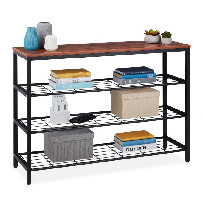 Console table with 3 extra shelves