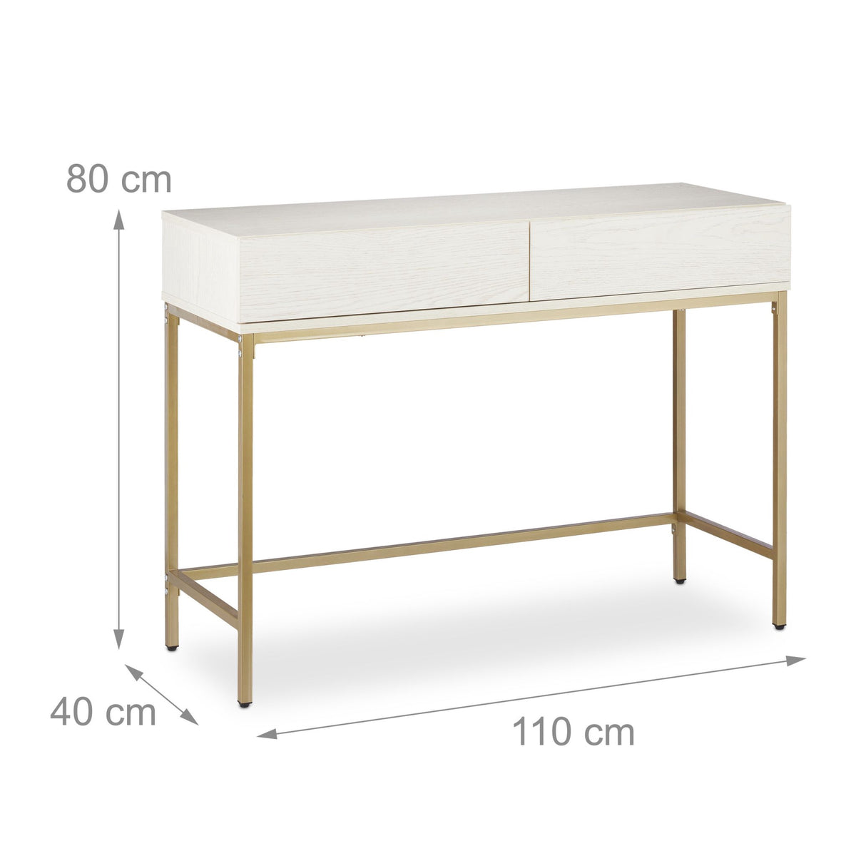 Console table with drawers