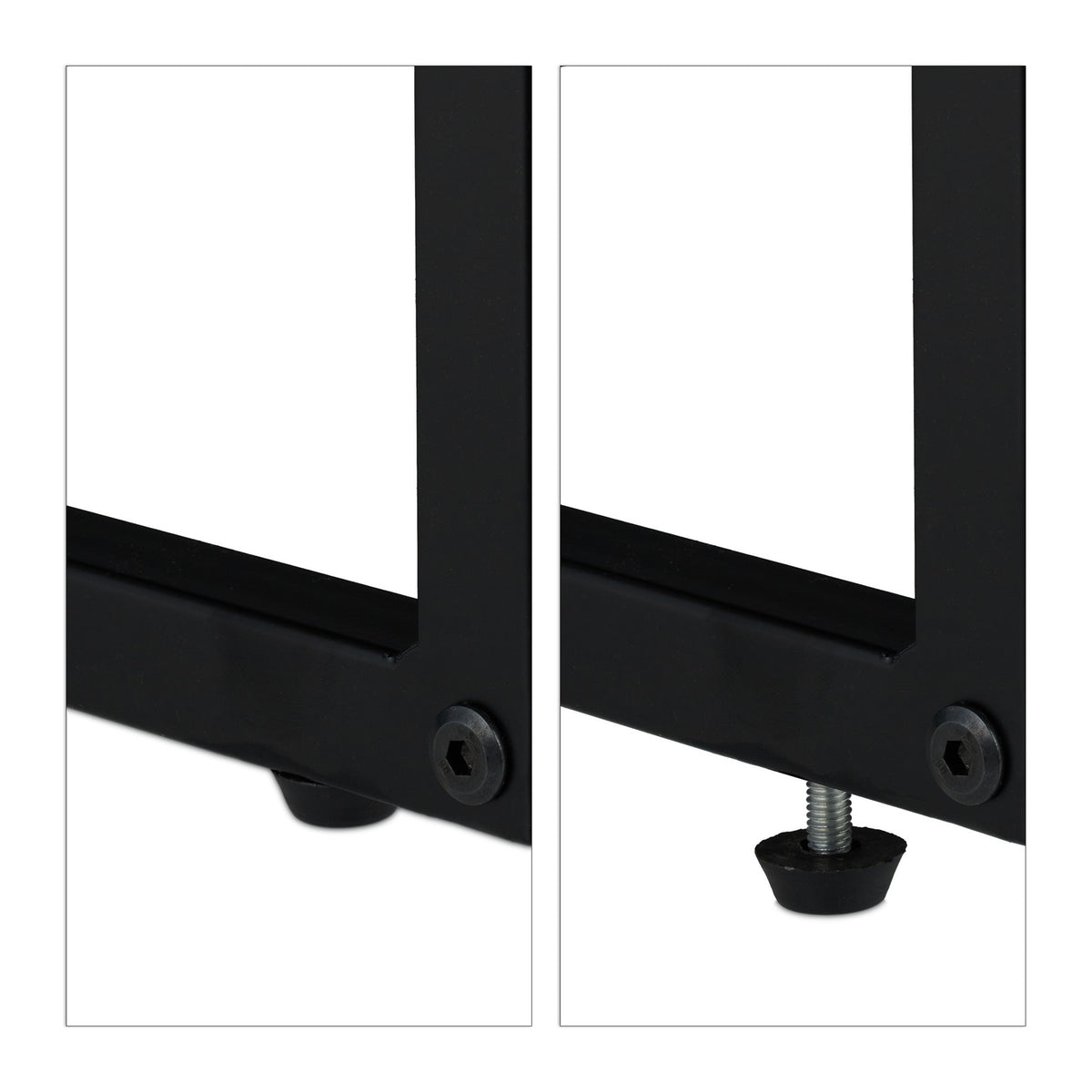 Console table with storage compartment