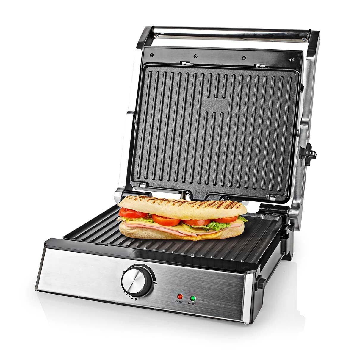 Contact Grill | 2000 W | 29 x 23 cm | Adjustable temperature control | Plastic / Stainless Steel