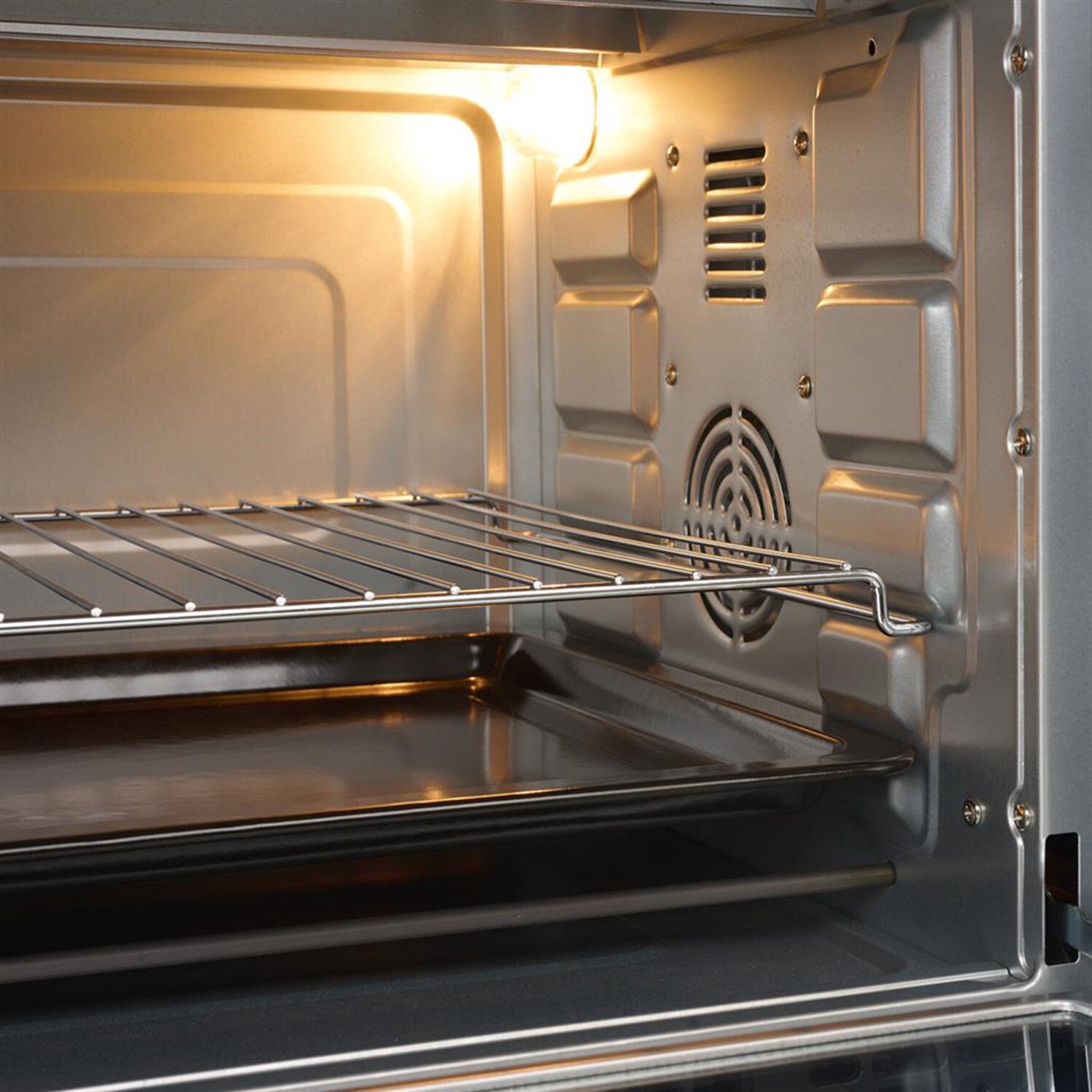 Convection Oven 48L, 1800W, 90-Min Timer, Black