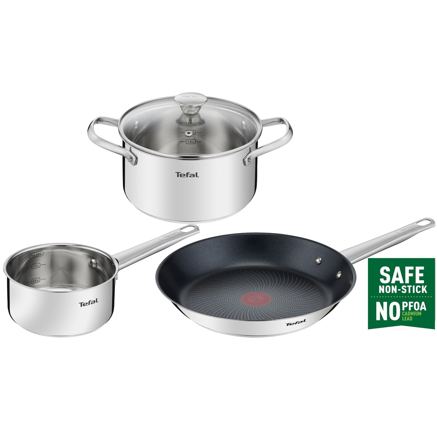 Cook eat Set 4 parts stainless steel