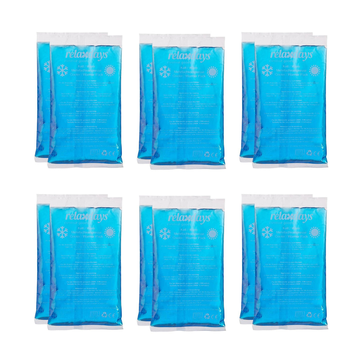 Cooling blocks Rectangular set of 12