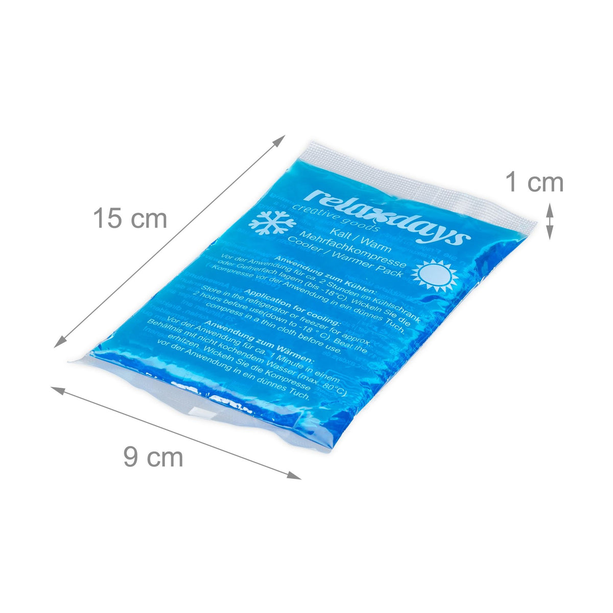 Cooling lamps rectangular set of 4 blue