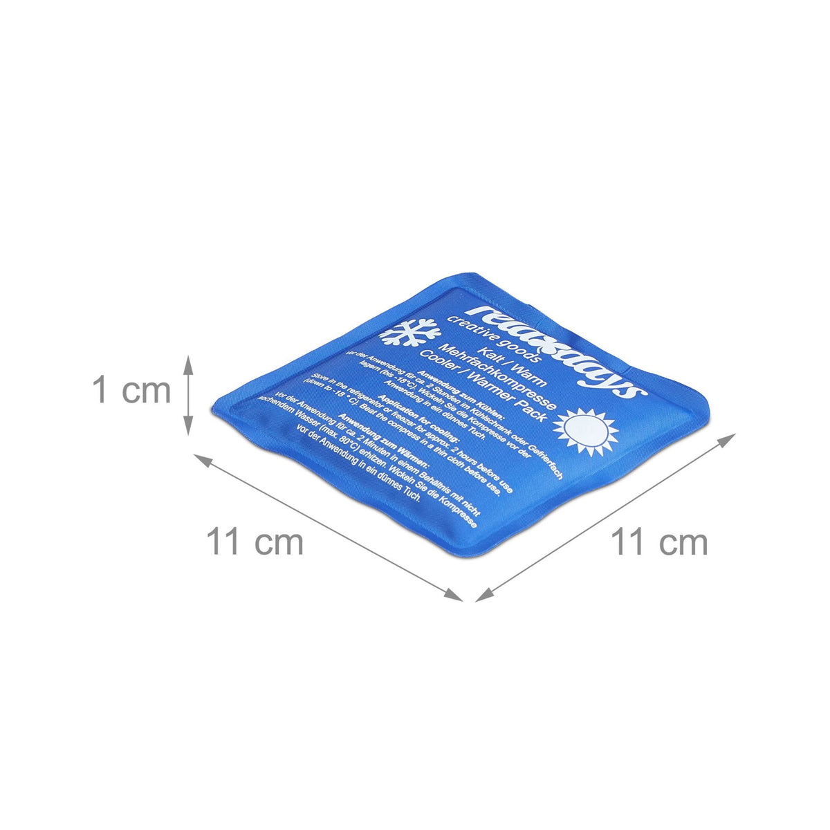 Cooling lamps square set of 8 blue