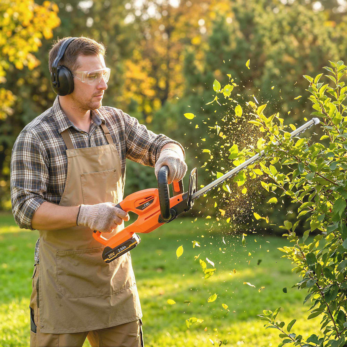 Cordless Electric Hedge Trimmer, 51cm Blade, 100W Motor