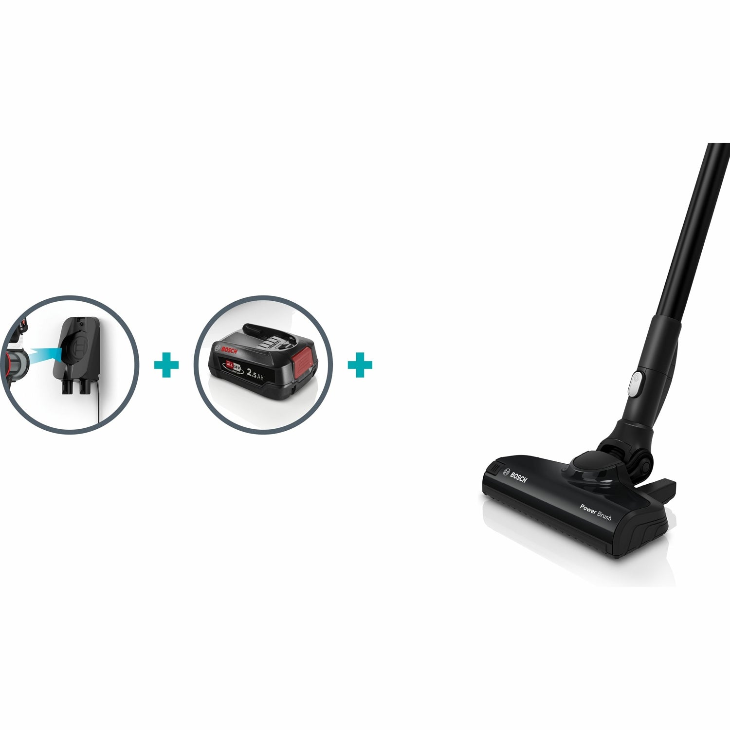 Cordless Vacuum Cleaner, Compact 18V, Interchangeable Battery