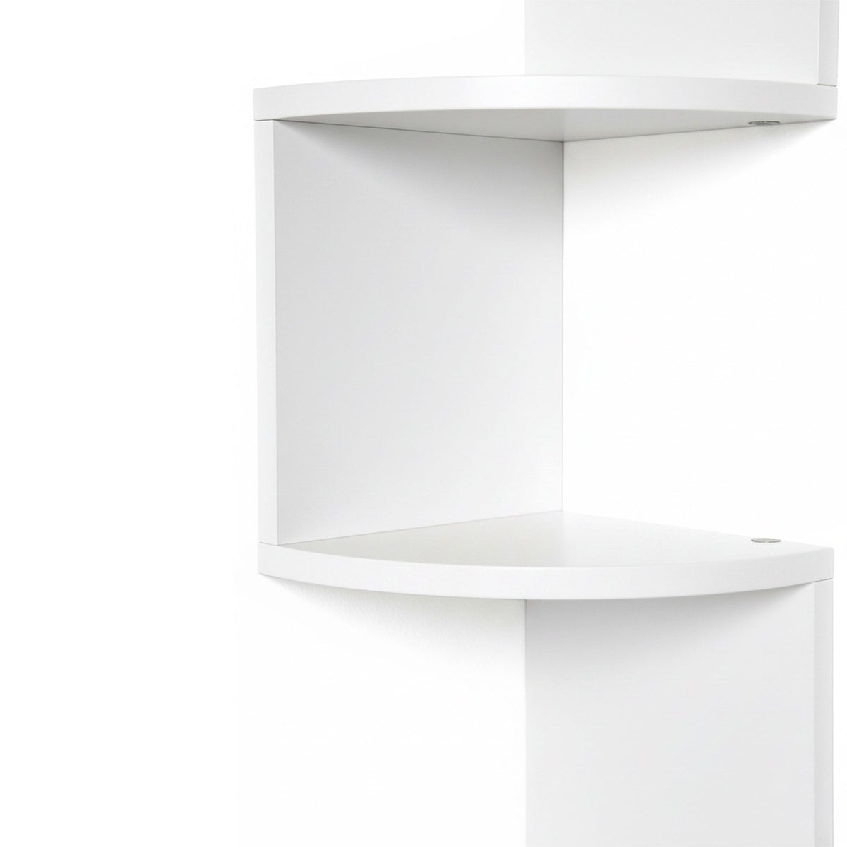 Corner Wall Shelf, 5-Tier Zigzag Design