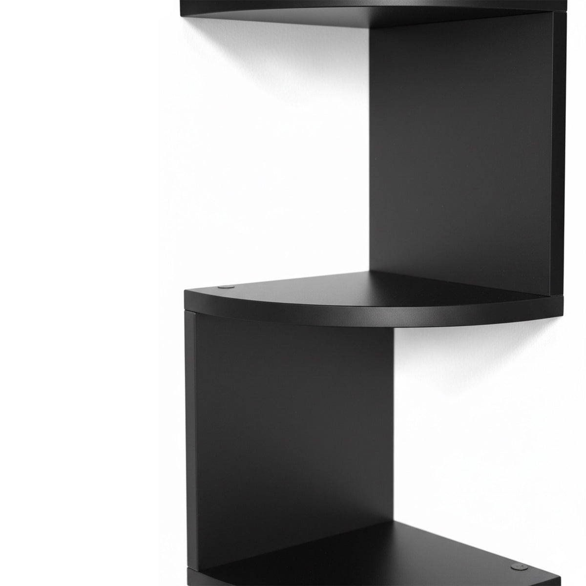 Corner Wall Shelf, 5 Tiers, Zigzag Design