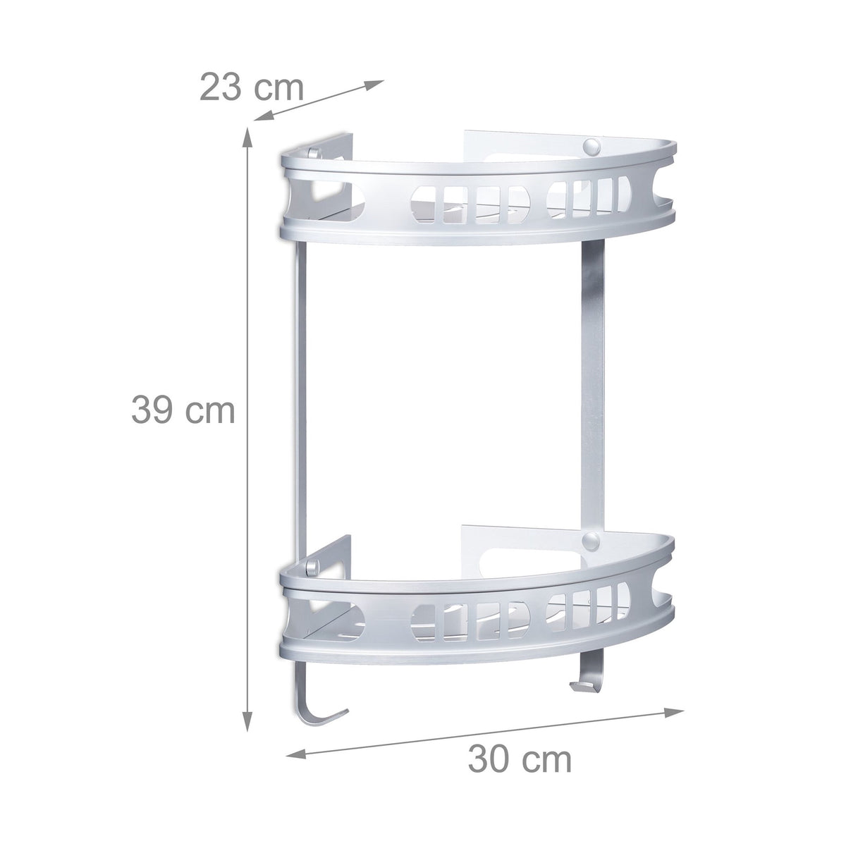 Corner shelf for shower