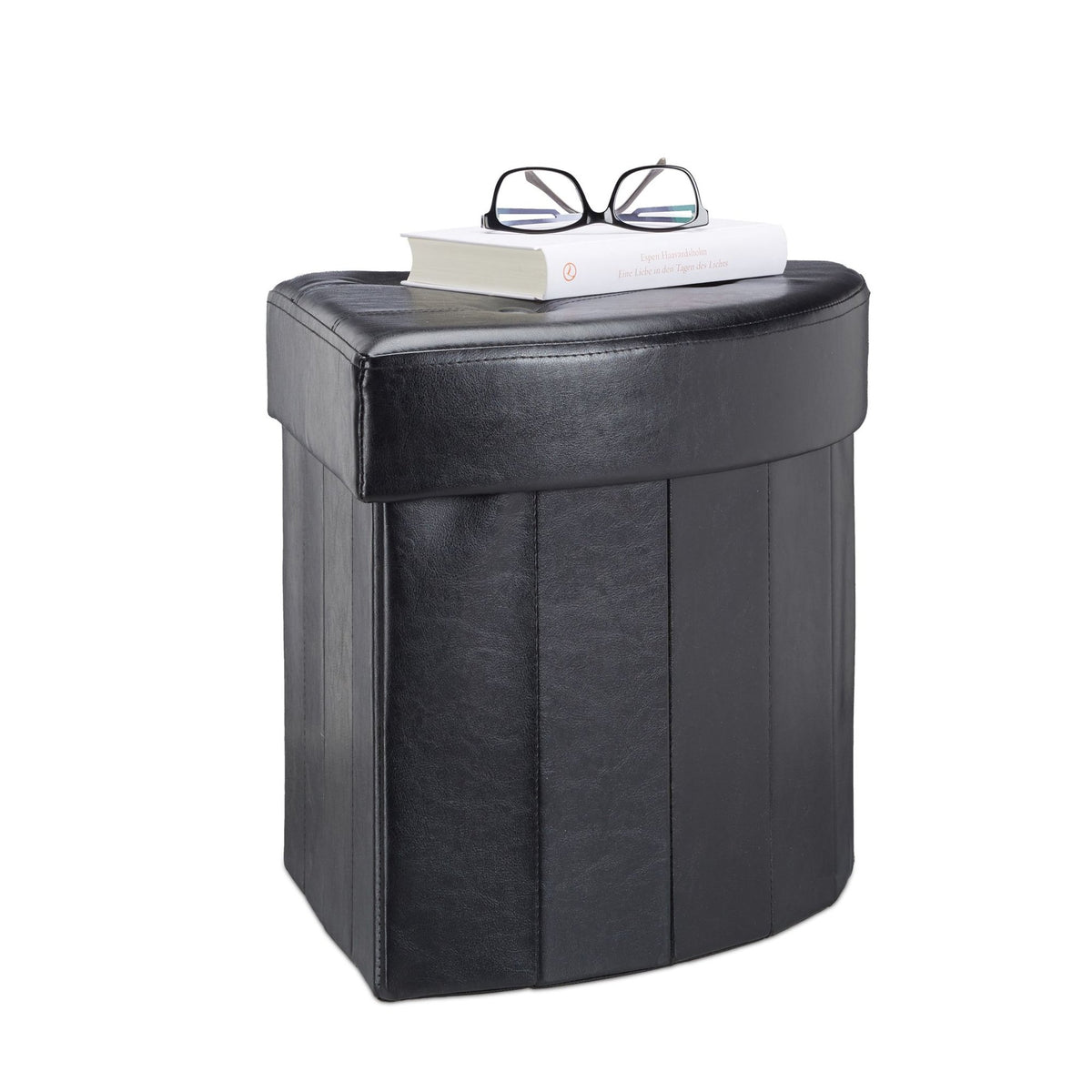 Corner stool with storage space