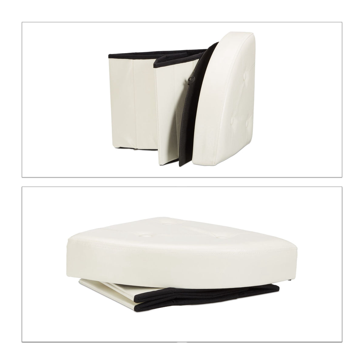 Corner stool with storage space