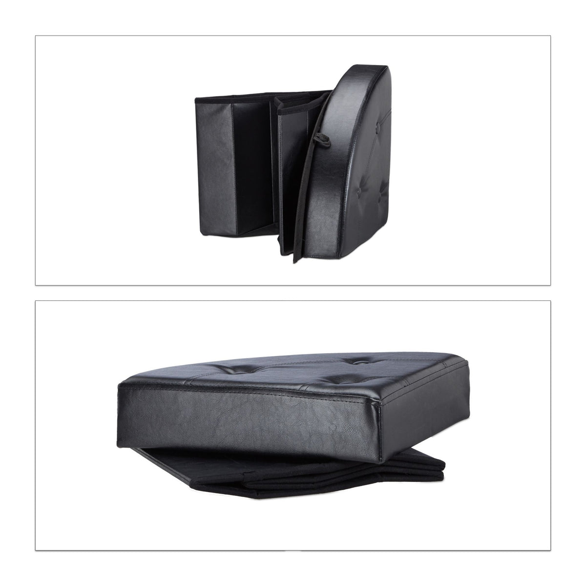 Corner stool with storage space