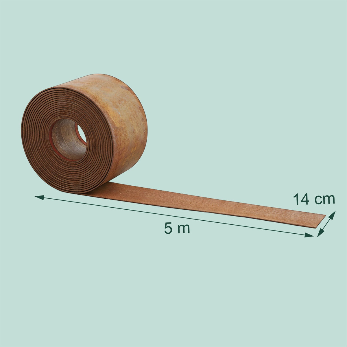 Corten Steel Lawn Edging Strip – Flexible Garden Border