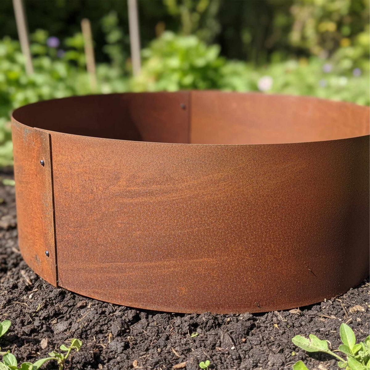 Corten Steel Tree Ring, Rust Finish, 20 x 70 cm