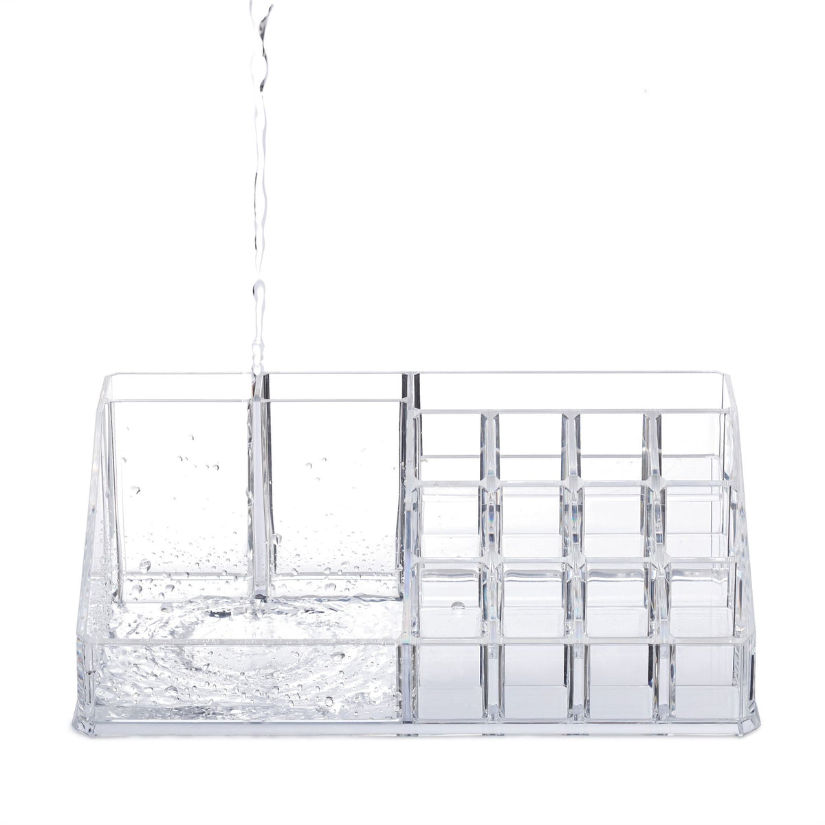 Cosmetic holder in acrylic
