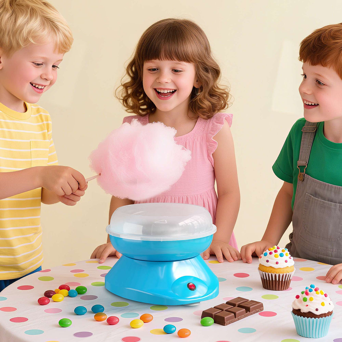 Cotton Candy Machine, 550W Home Maker, 10 Sticks