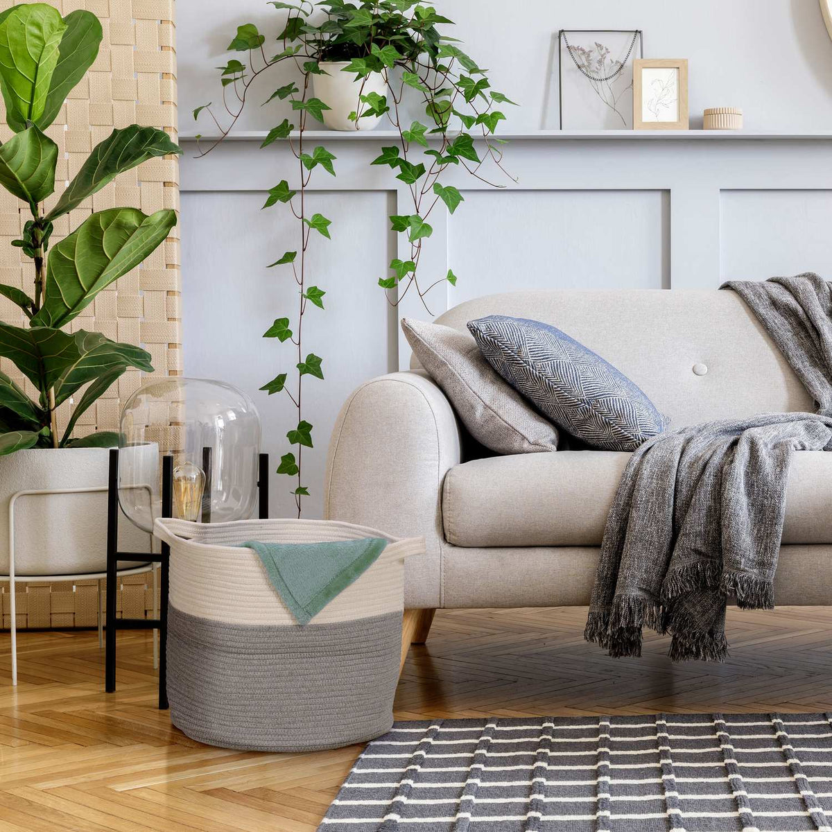 Cotton storage basket