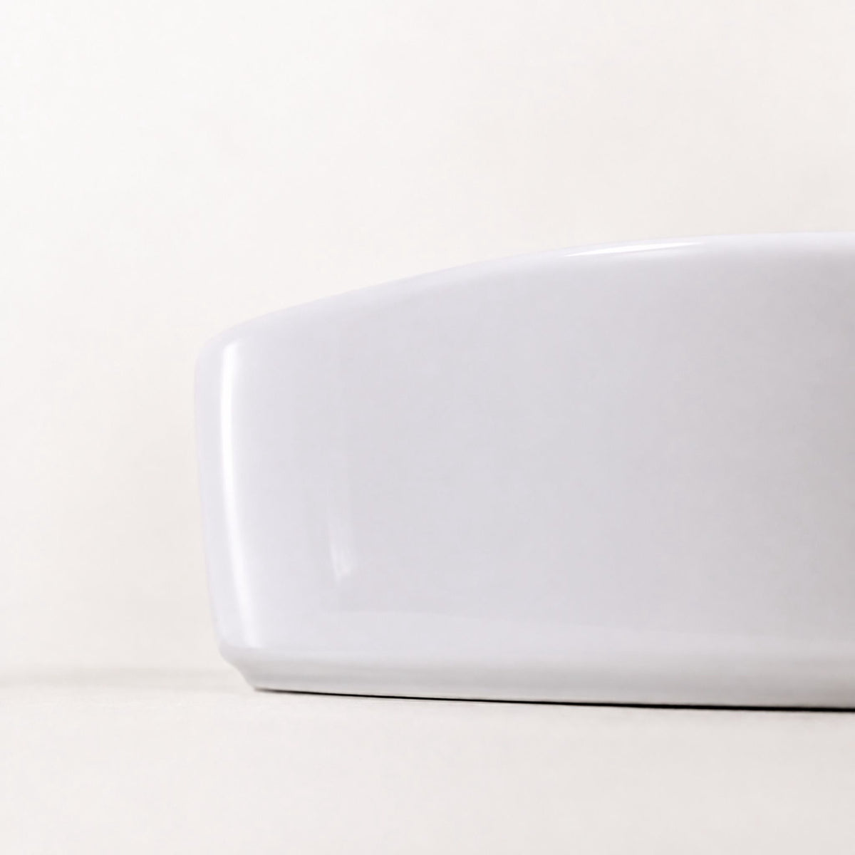 Countertop Ceramic Washbasin, White, 55 x 34 x 14.5 cm