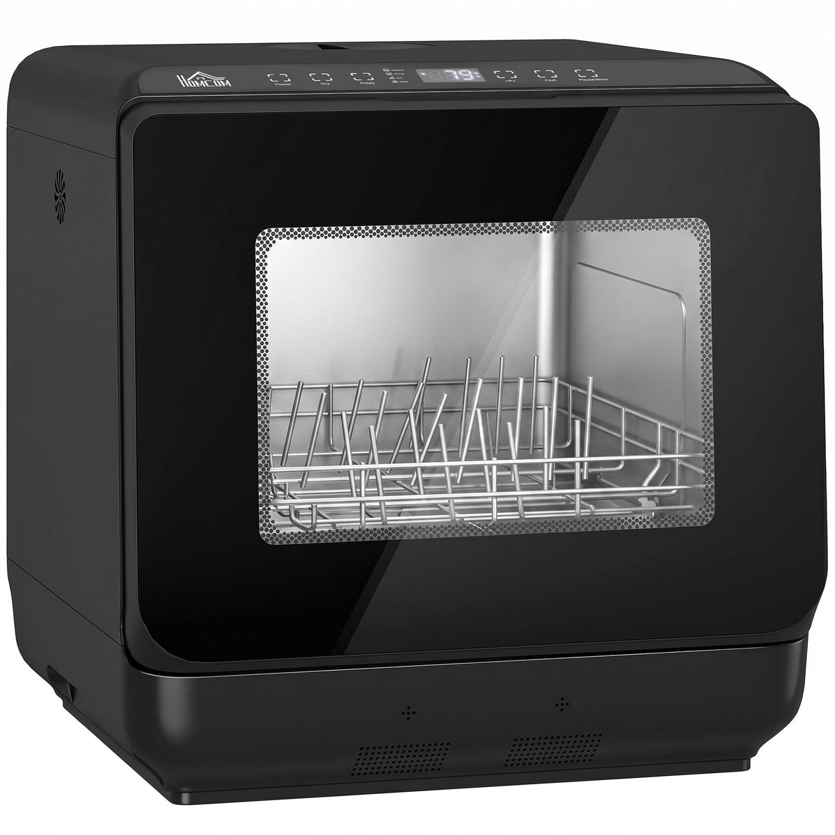 Countertop Dishwasher, 6L Tank, 5 Programs, Drying, Black