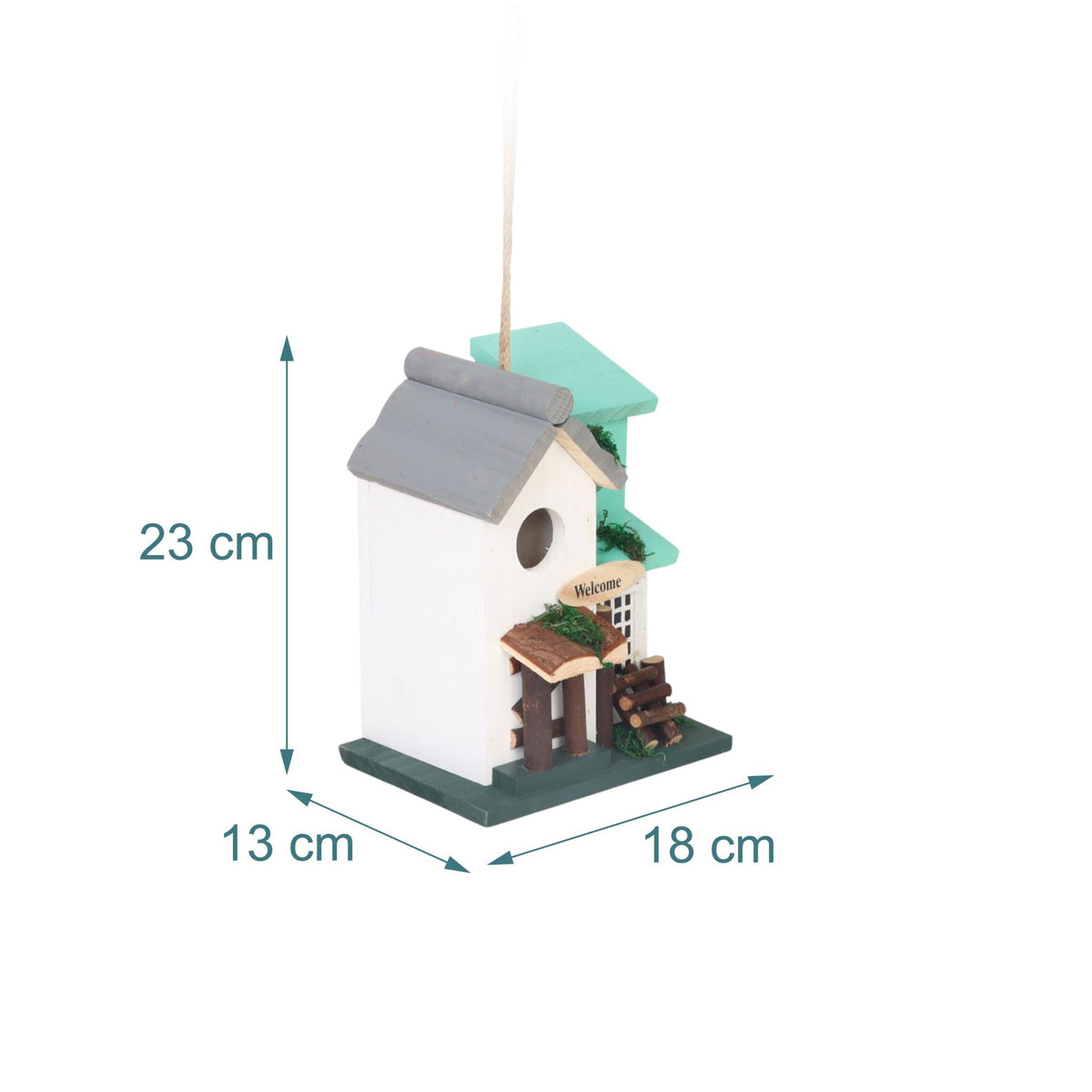 Country-Style Birdhouse, Weatherproof Pine
