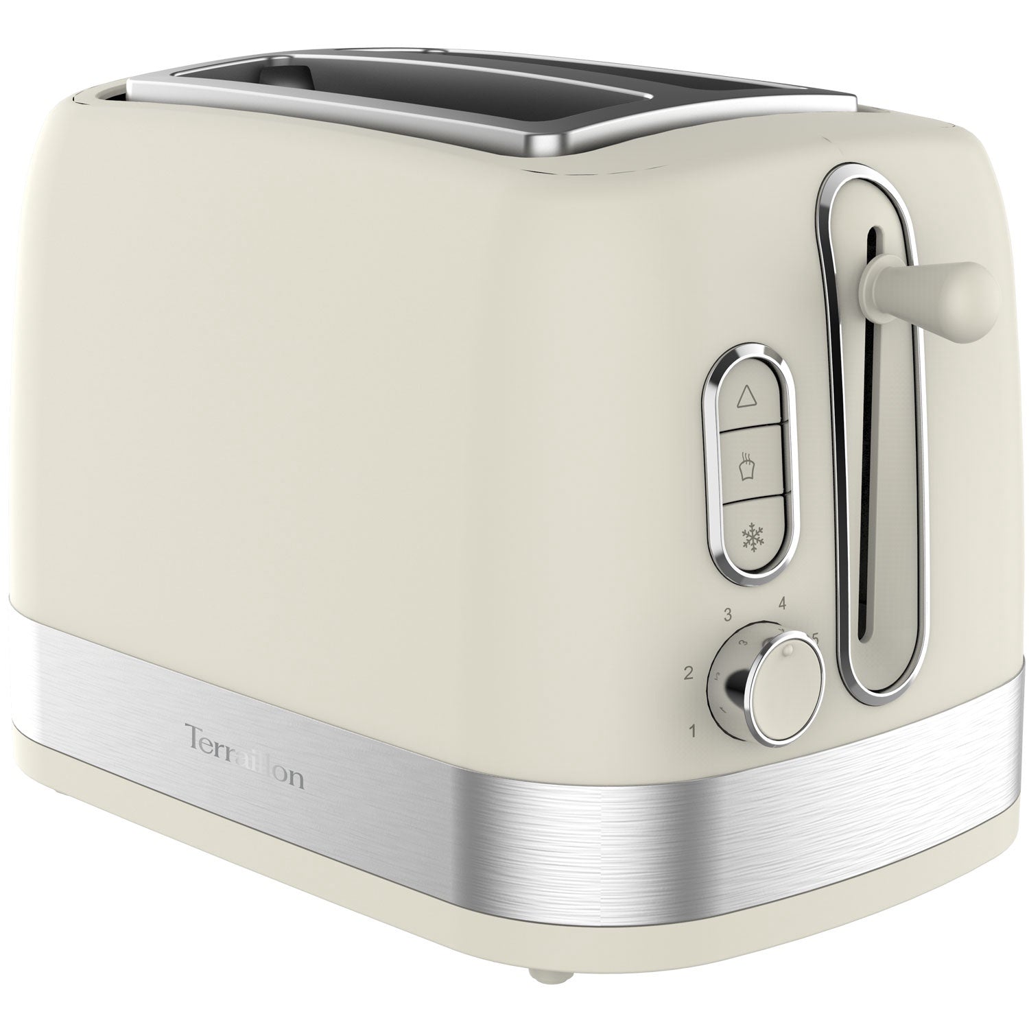 Cream 2-Slice Toaster – 7 Browning Levels, 1050W