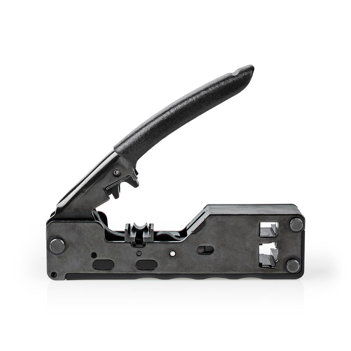 Crimping pliers | CAT5 / CAT5e / CAT6 / CAT6a / CAT7 / RJ12 / RJ45 | Cutting / Pliers | ABS / Steel | Black