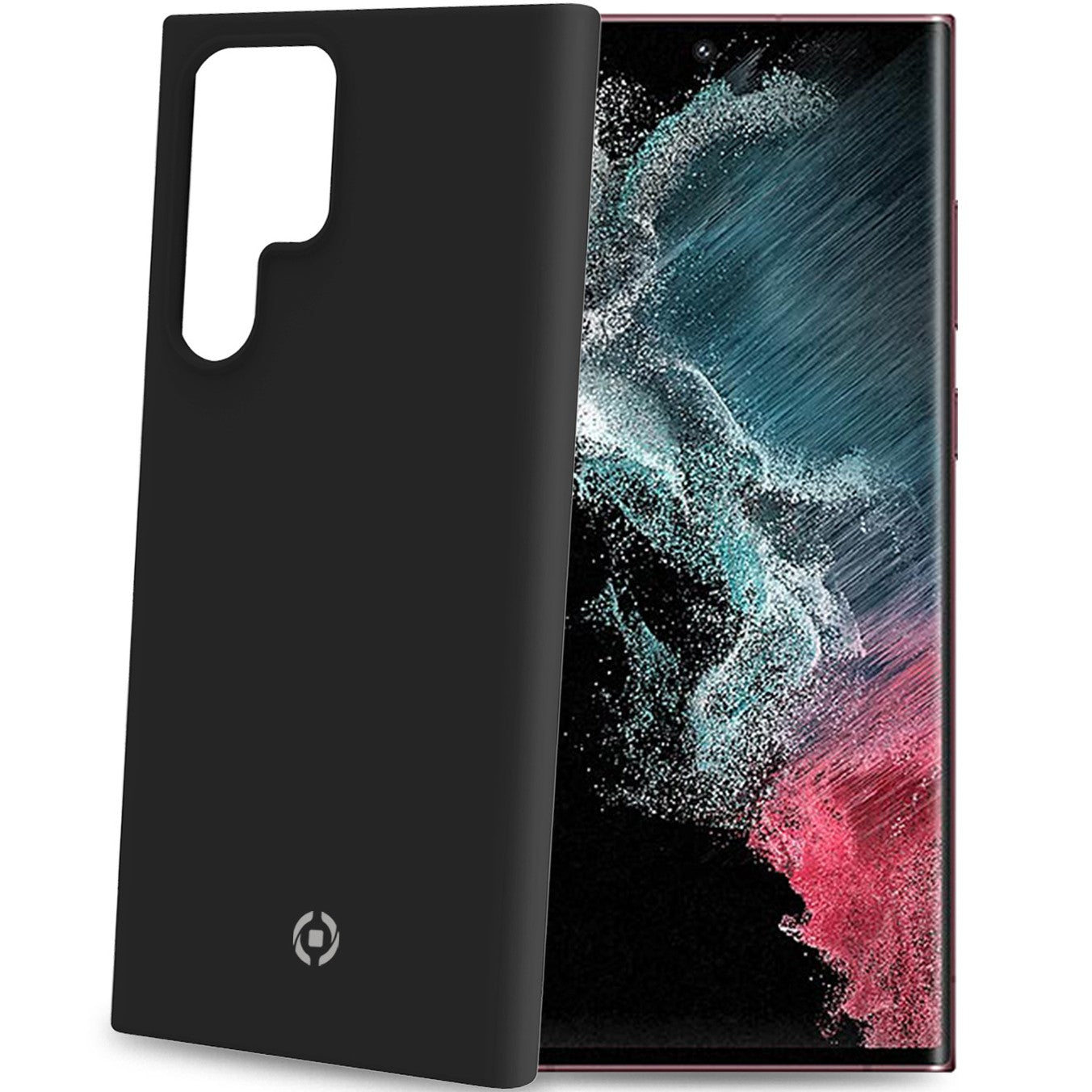 Cromo Soft rubber case Galaxy S22 Ultra Black