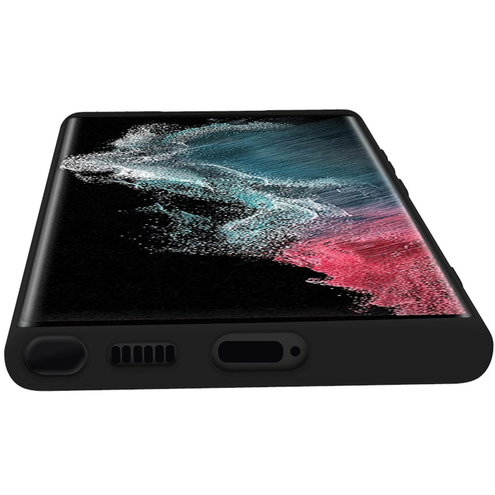 Cromo Soft rubber case Galaxy S22 Ultra Black