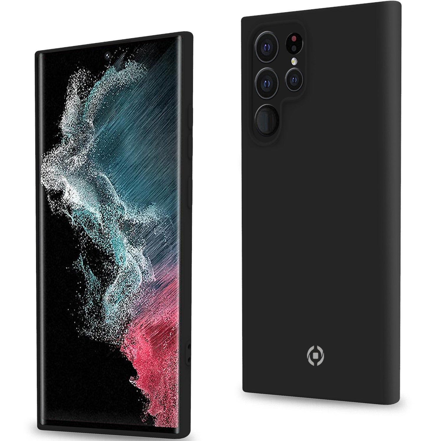 Cromo Soft rubber case Galaxy S22 Ultra Black