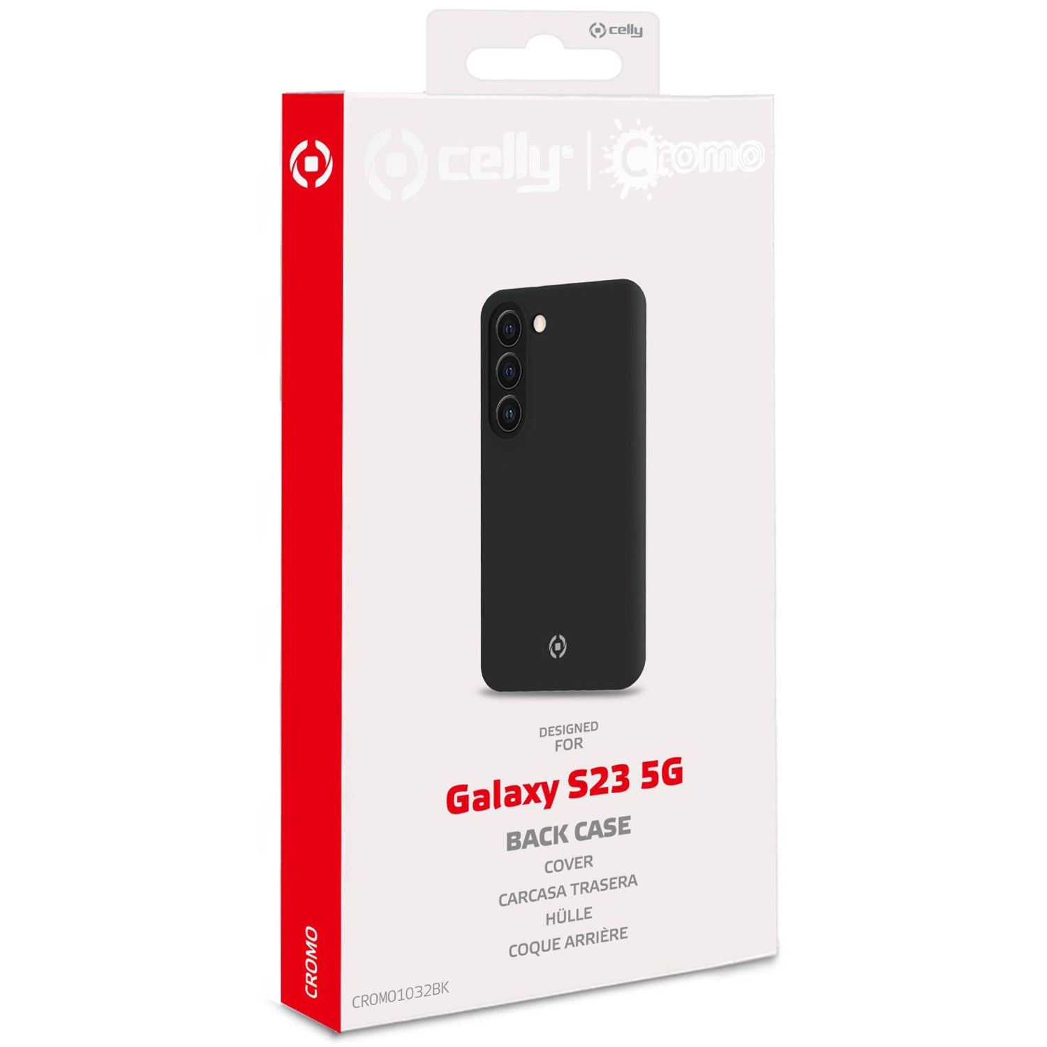 Cromo Soft rubber case Galaxy S23 5G Black