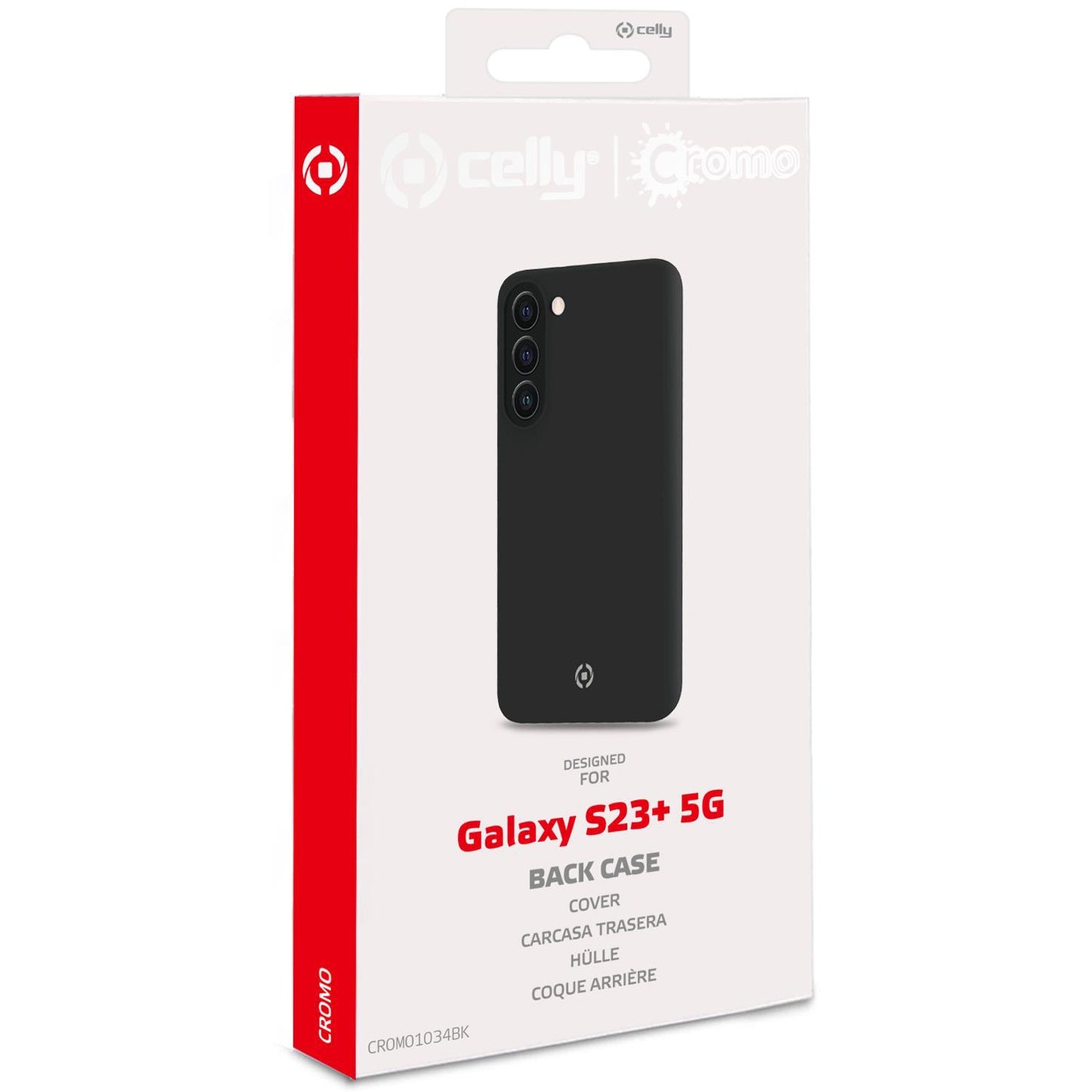 Cromo Soft rubber case Galaxy S23+ 5G Black