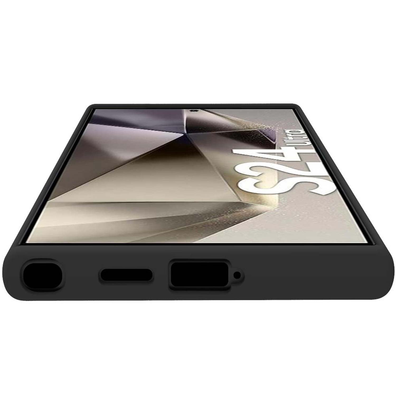 Cromo Soft rubber case Galaxy S24 Ultra 5G Black