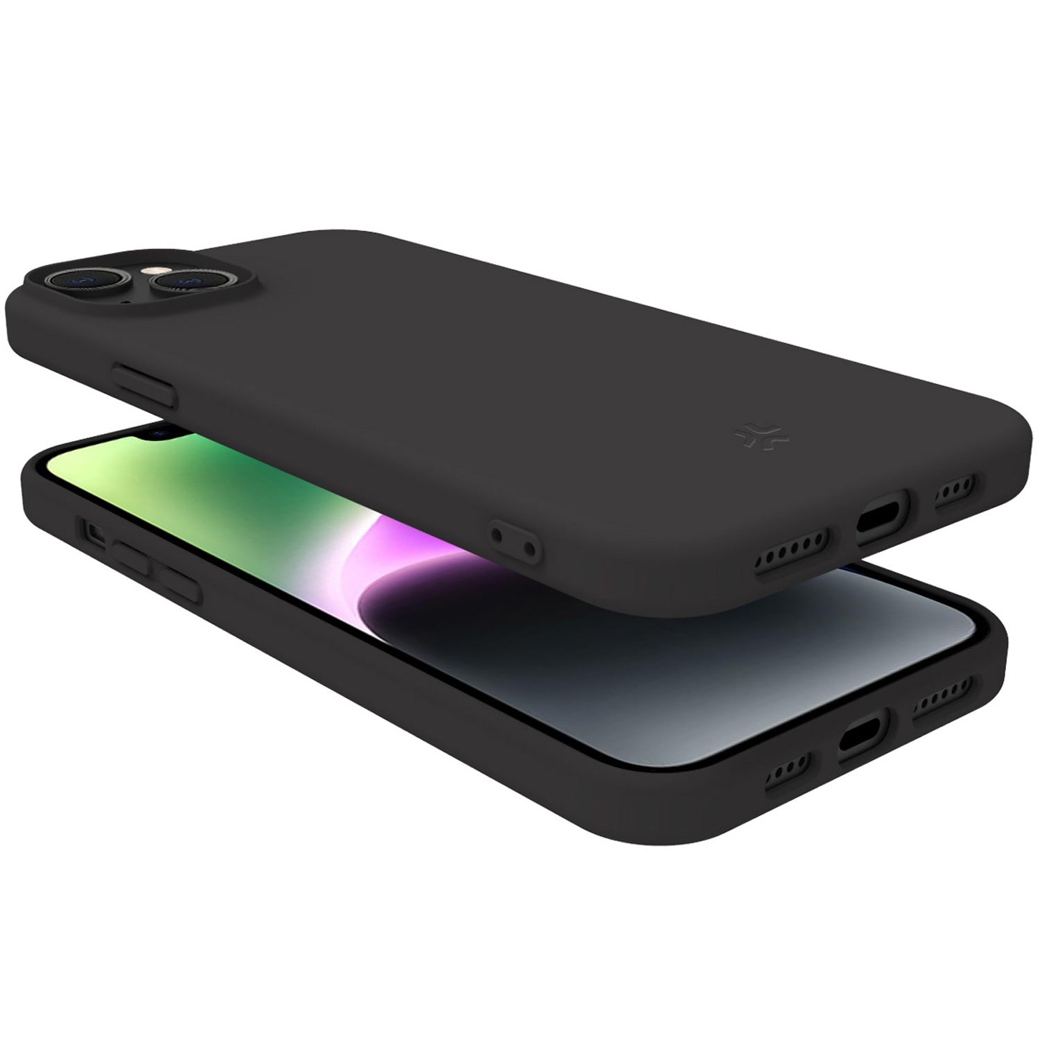 Cromo Soft rubber case iPhone 15 Black