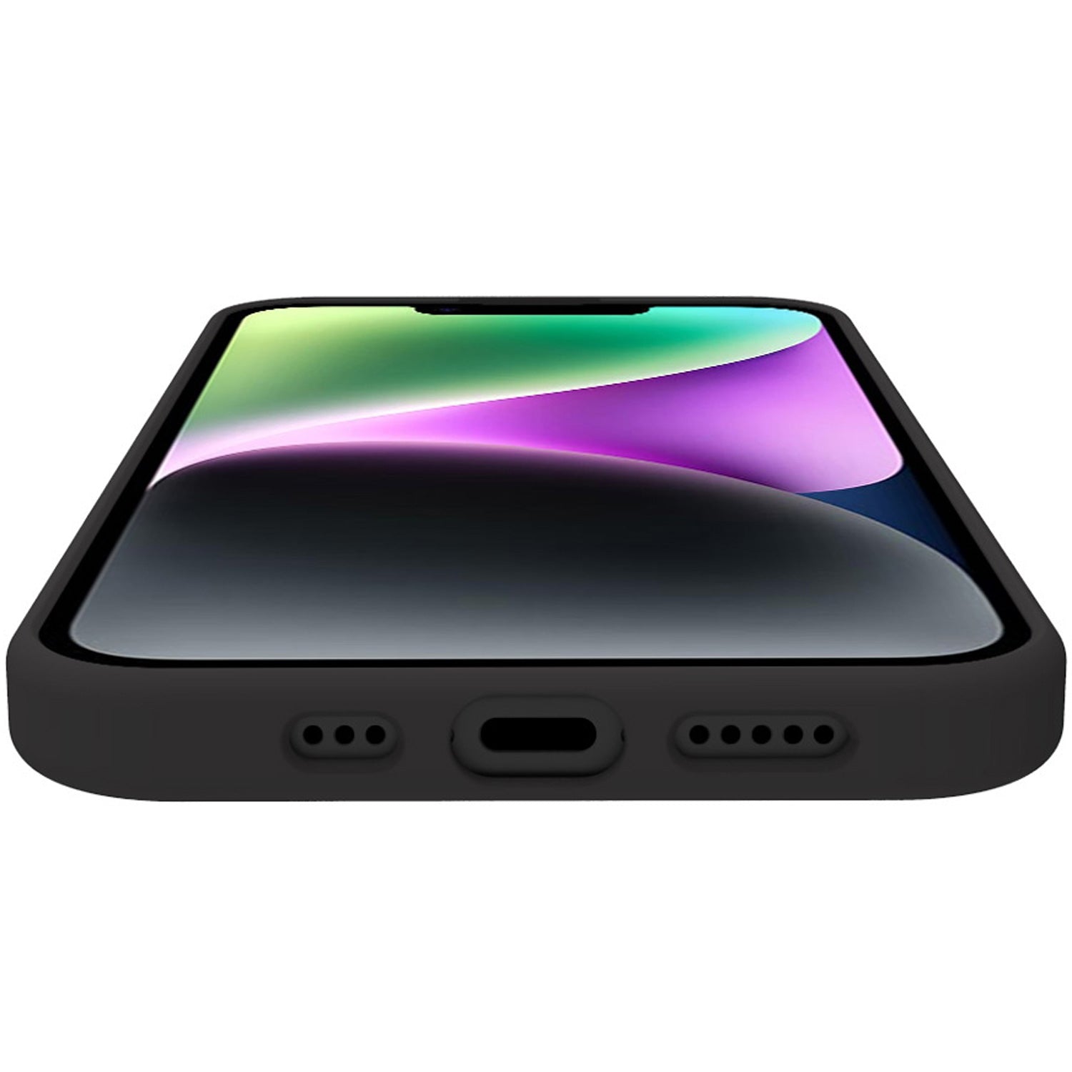 Cromo Soft rubber case iPhone 15 Black