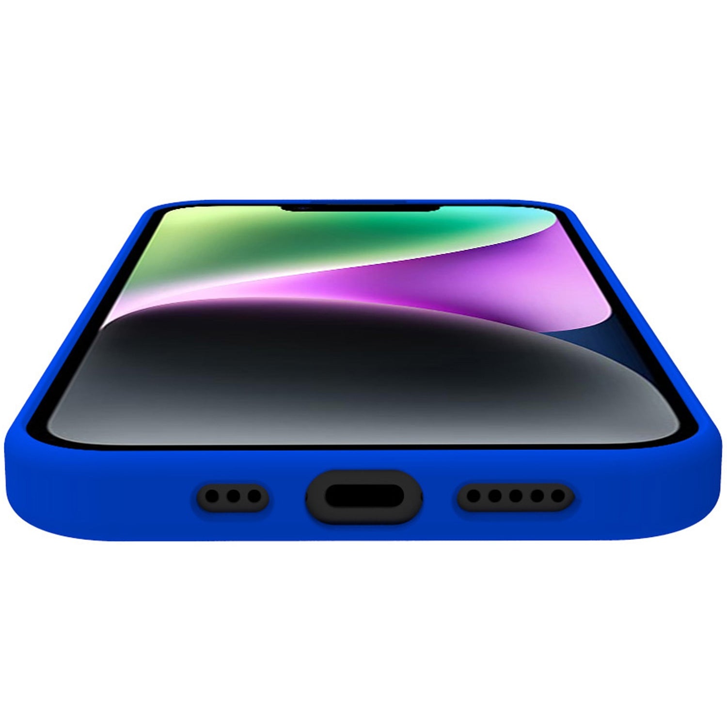 Cromo Soft rubber case iPhone 15 Blue