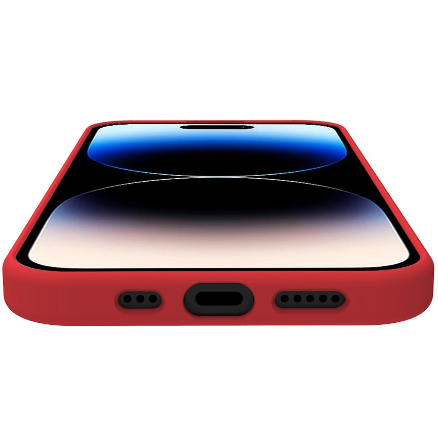 Cromo Soft rubber case iPhone 15 Pro Red