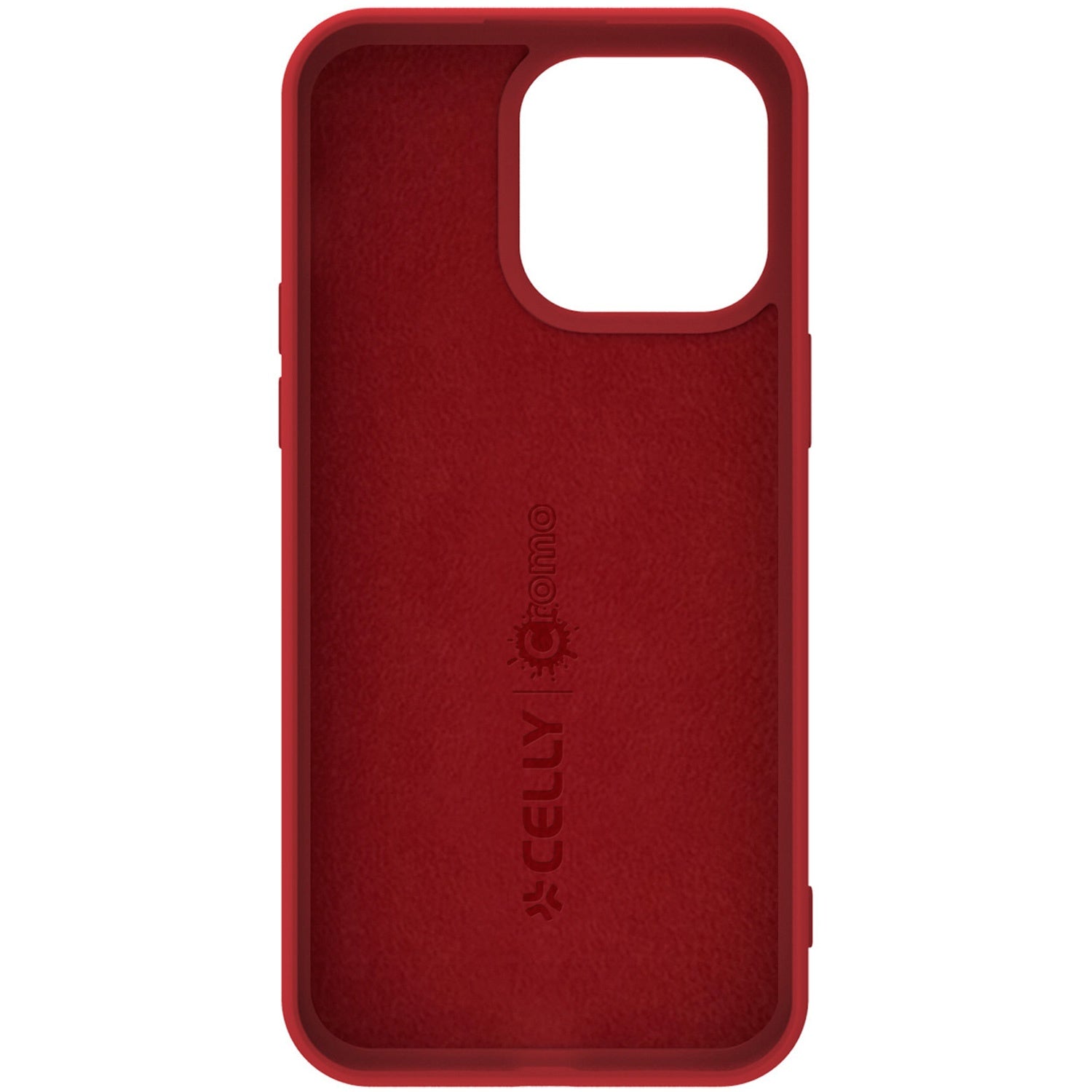 Cromo Soft rubber case iPhone 15 Pro Red