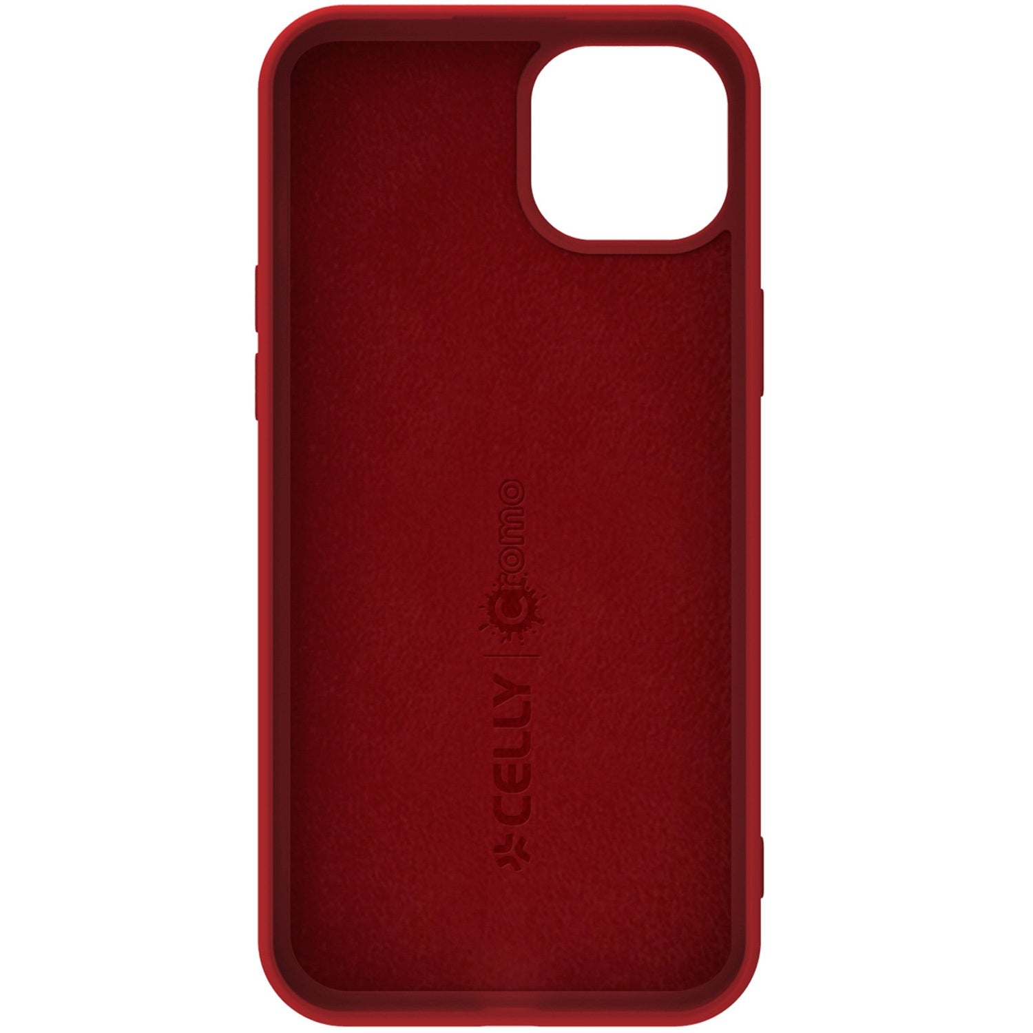 Cromo Soft rubber case iPhone 15 Red