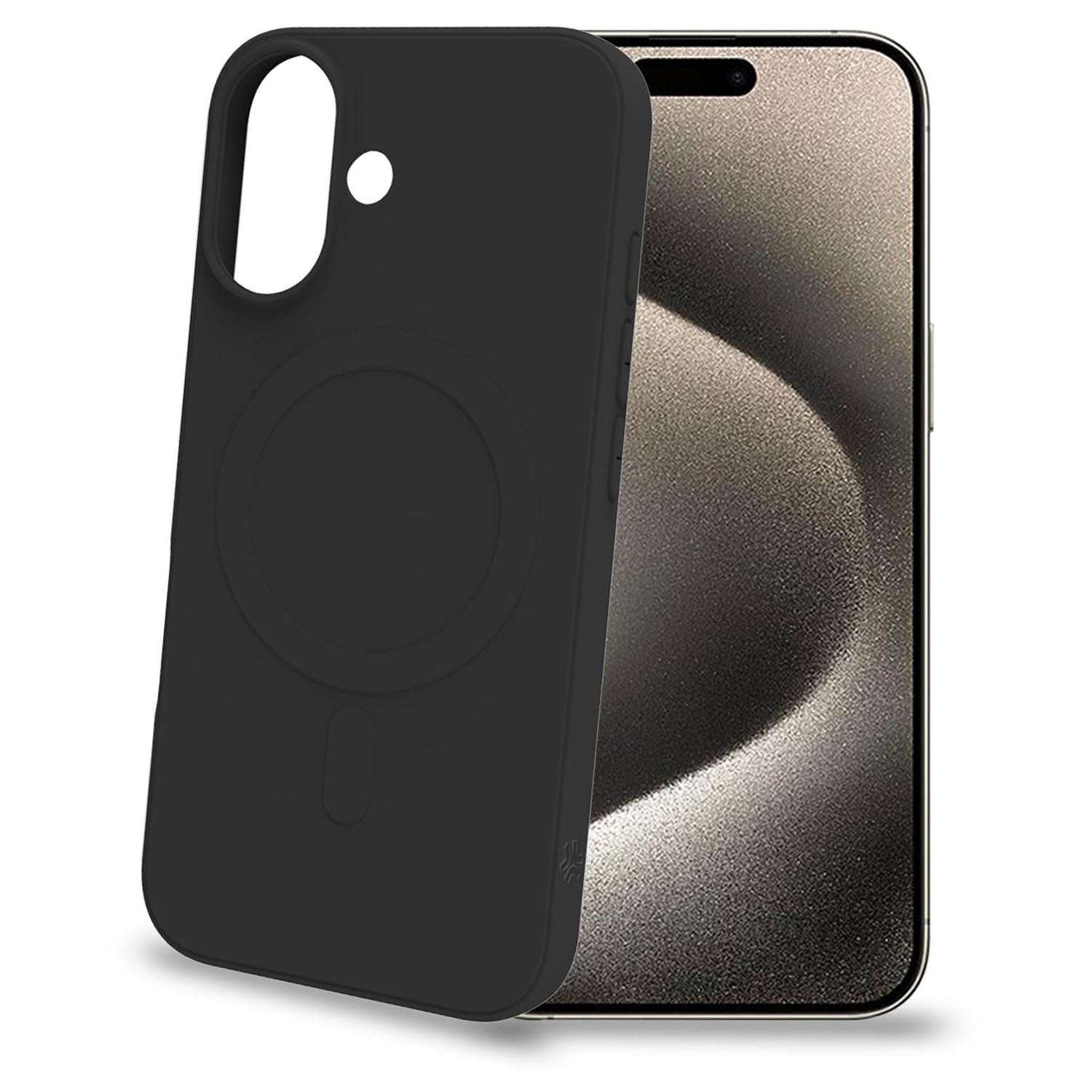 Cromomag Soft rubber case MagSafe compatible iPhone 16 Black