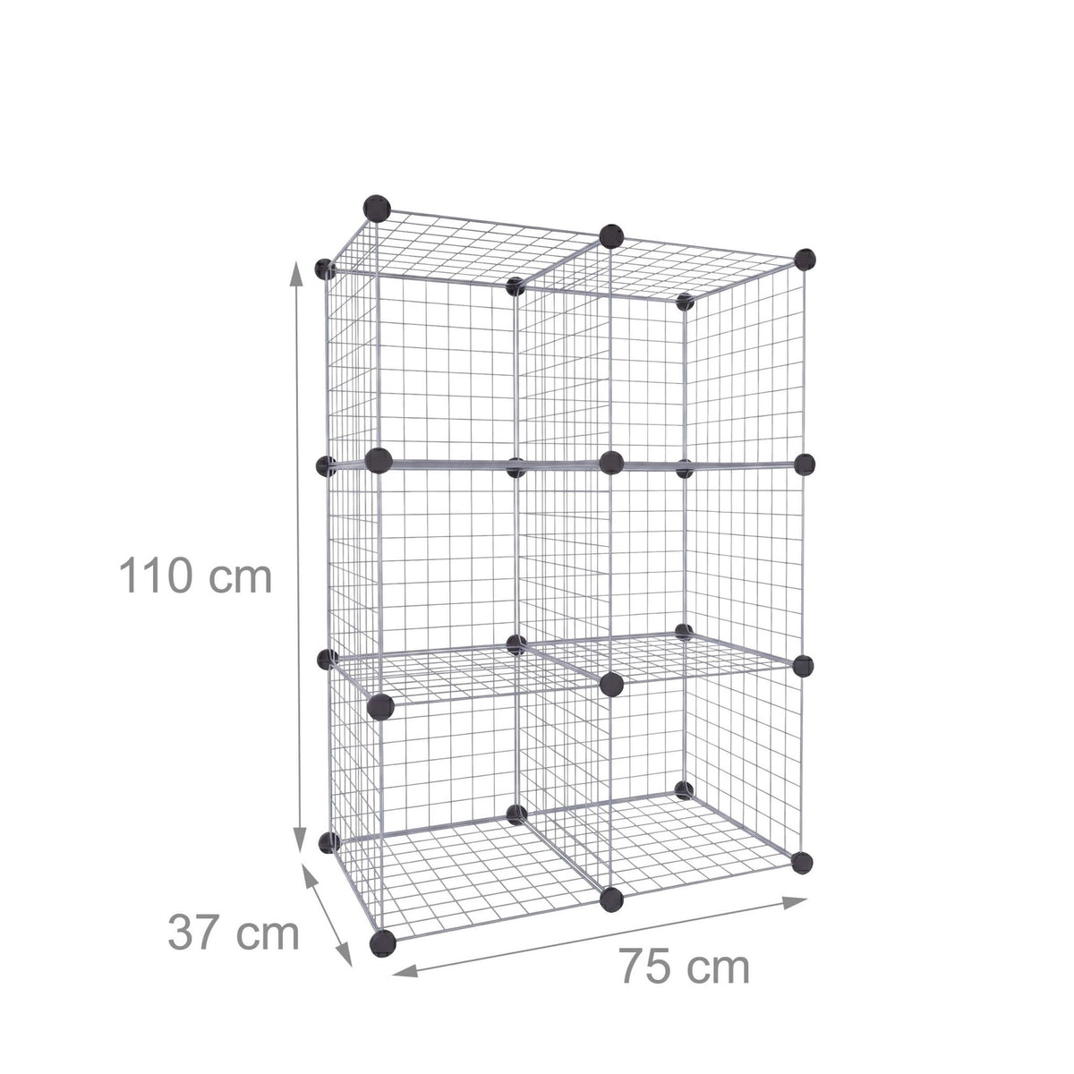 Cube Shelf Set – Modular Metal Wire Storage Cubes