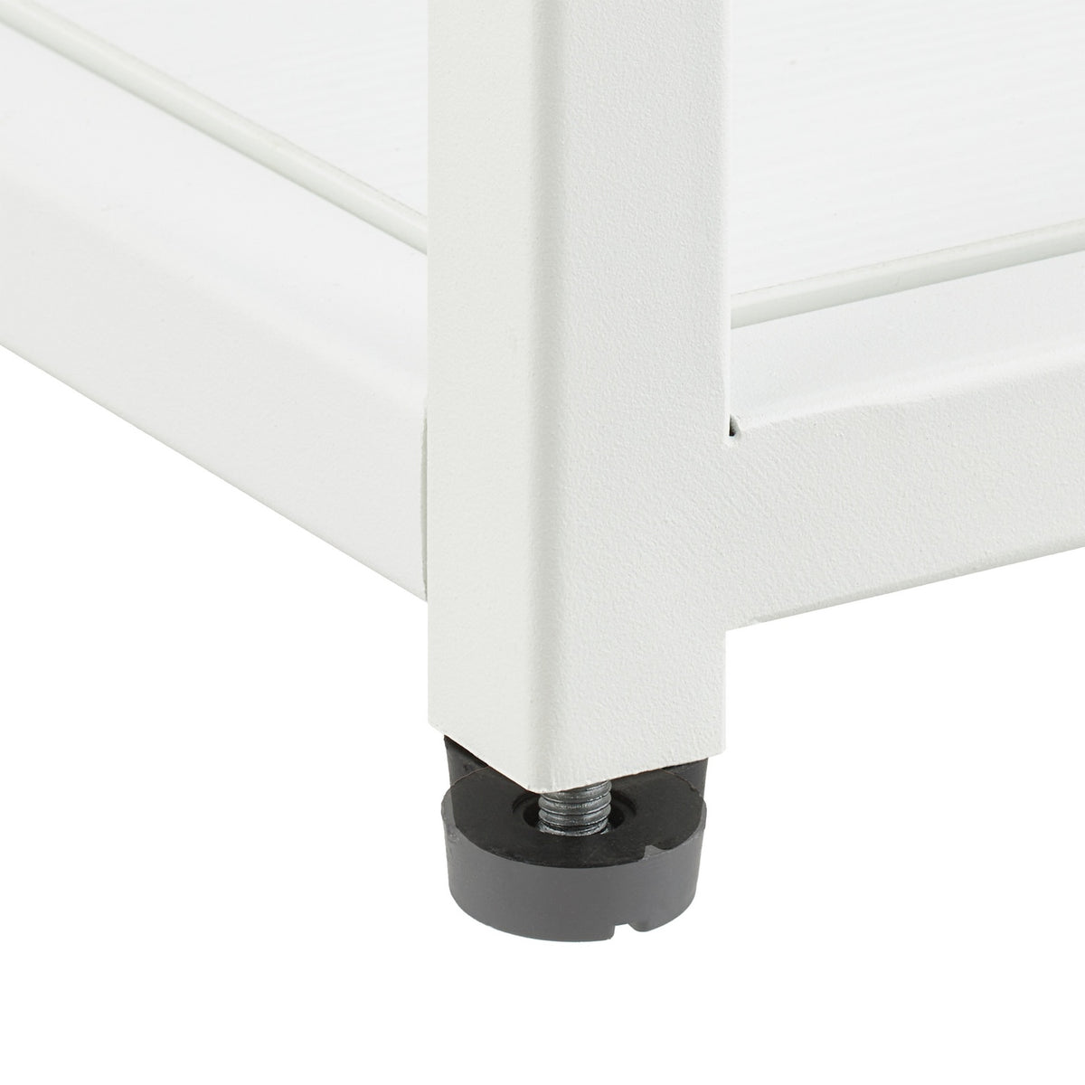 Cuboid side table with glass