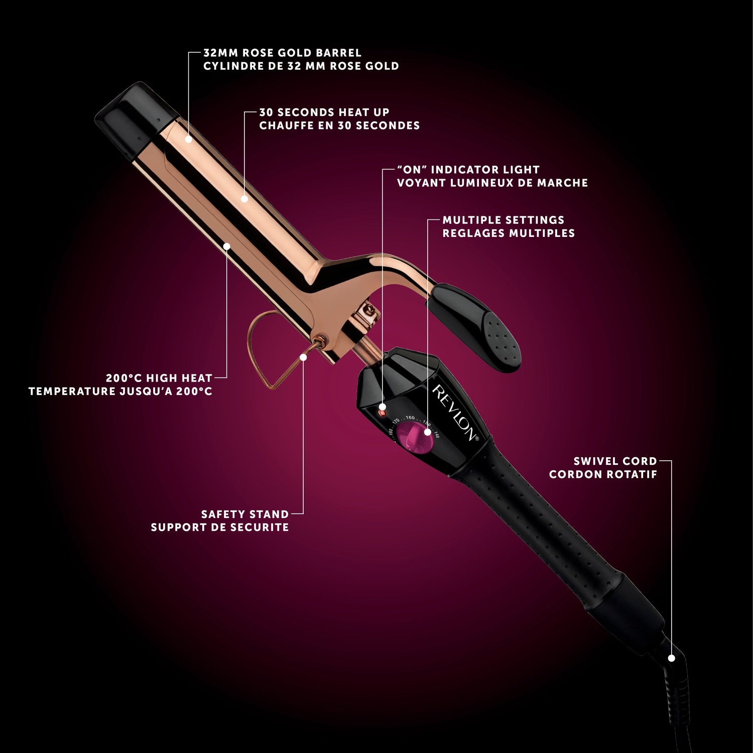 Curling iron Long-Last Curl & Wave PRO RVIR1159