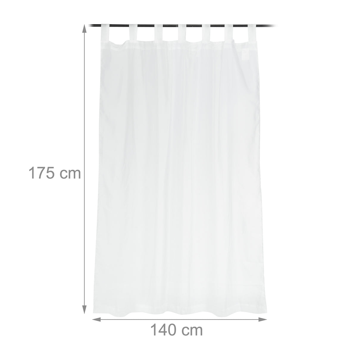 Curtains set of 2 white