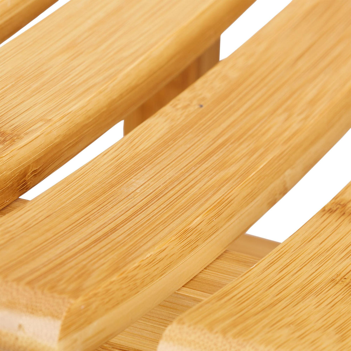 Curved bamboo stool