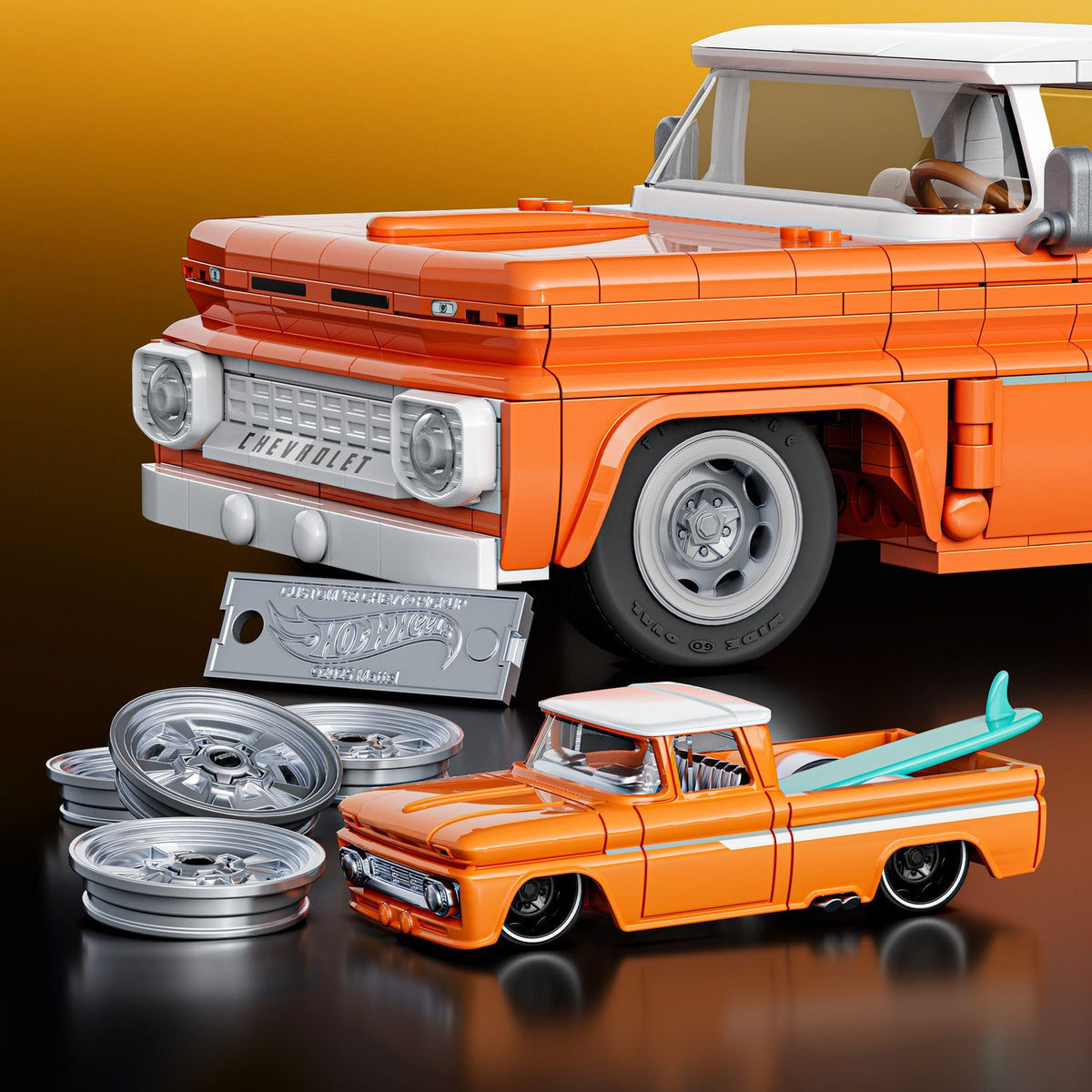 Custom '62 Chevy Model Kit, 1:16 Scale, 854 Parts
