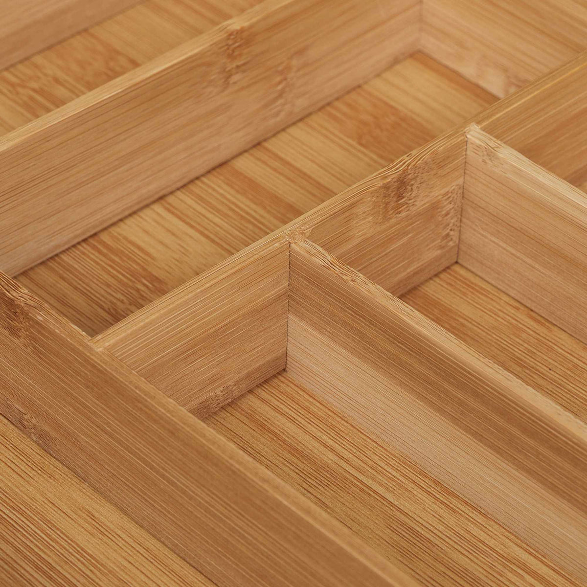 Cutlery box bamboo 6 compartments