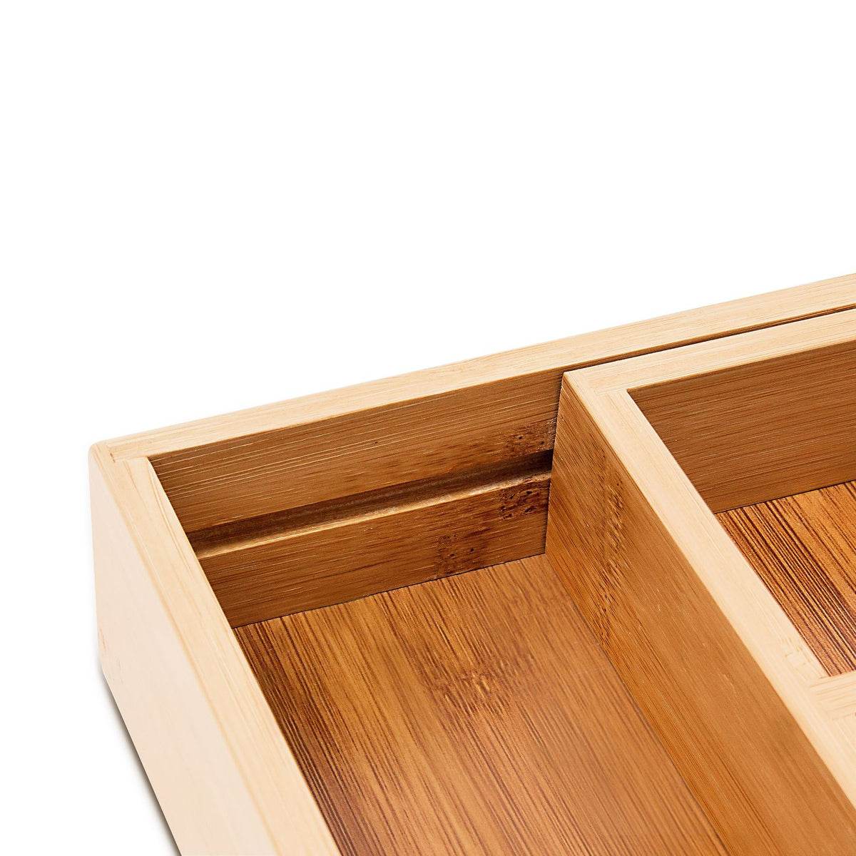 Cutlery box bamboo extendable size S