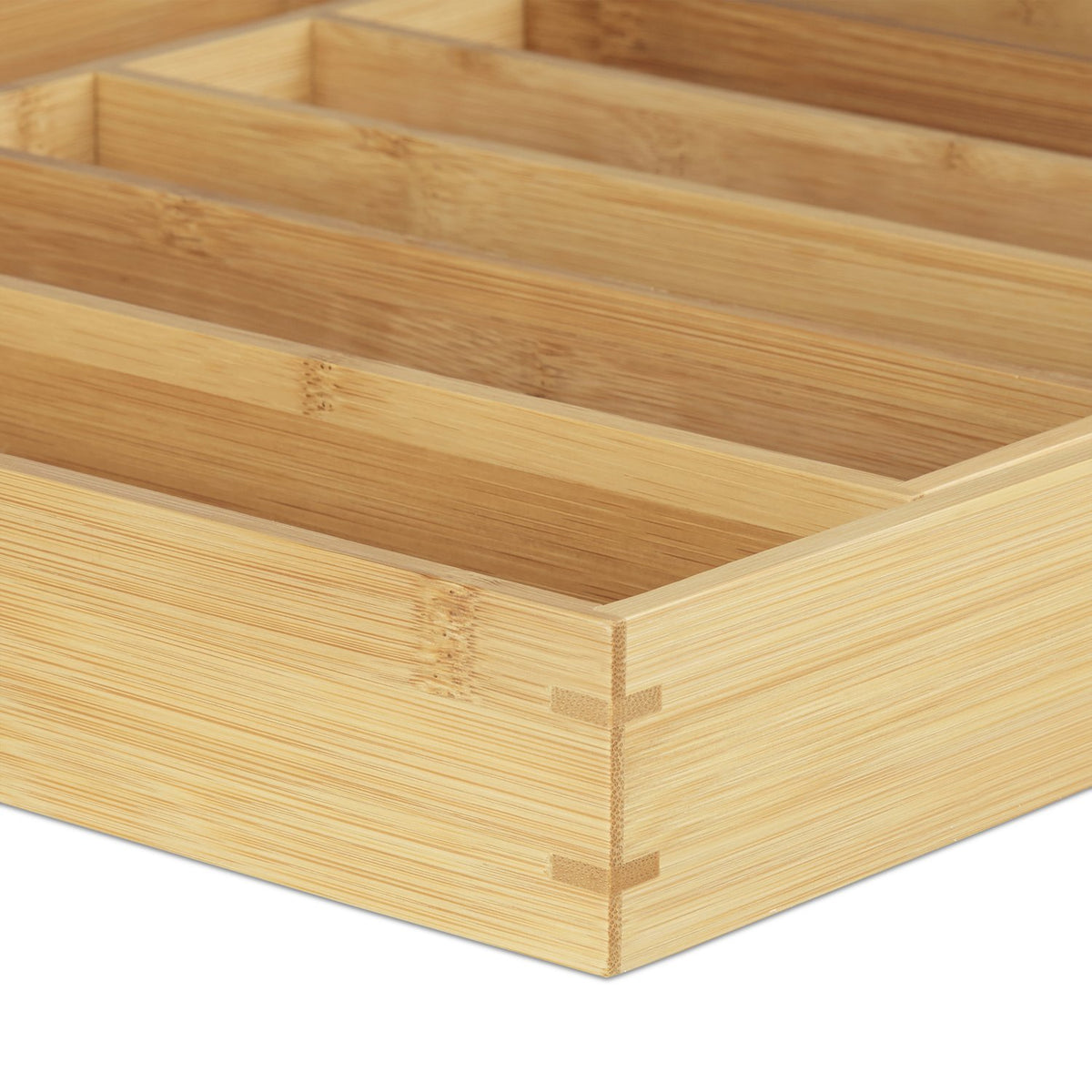 Cutlery tray bamboo 40 cm extendable