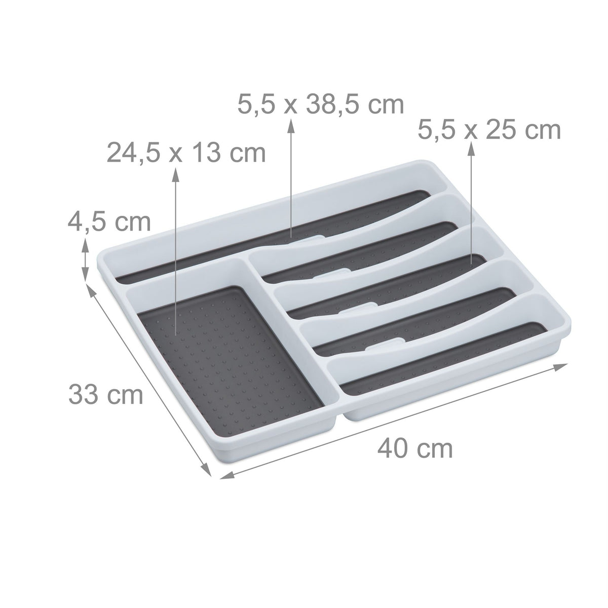 Cutlery tray for drawers